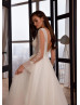 Dazzling Ivory Lace Tulle Beaded Wedding Dress